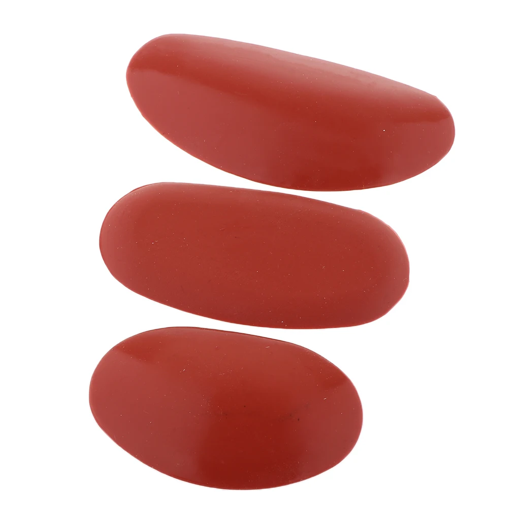 3 Pieces Assorted Size Scraping Tools Scraping Plate for Art Clay Sculpture-Fashion Red