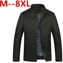 9XL 8XL 6XL Ali New Arrival Spring Men’s Jackets Solid Fashion Coats Male Casual Slim Stand Collar Jacket Men Outerdoor Overcoat