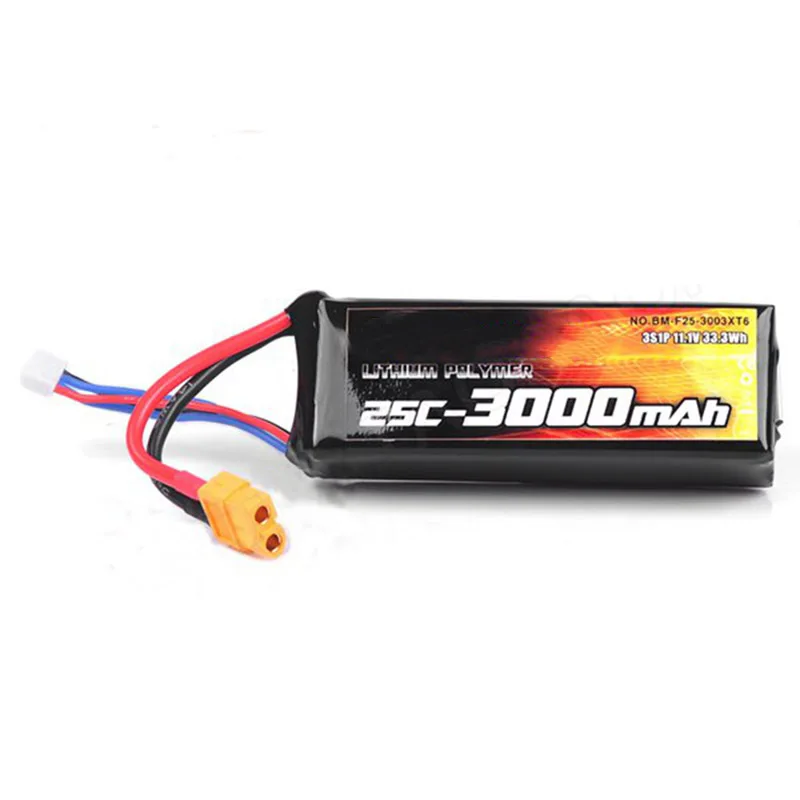 High Quality 3S 25C 3000mAh 11.1V 102 X 34 X 28mm Size Battery For DJI PHANTOM CX 20 Quanum Nova