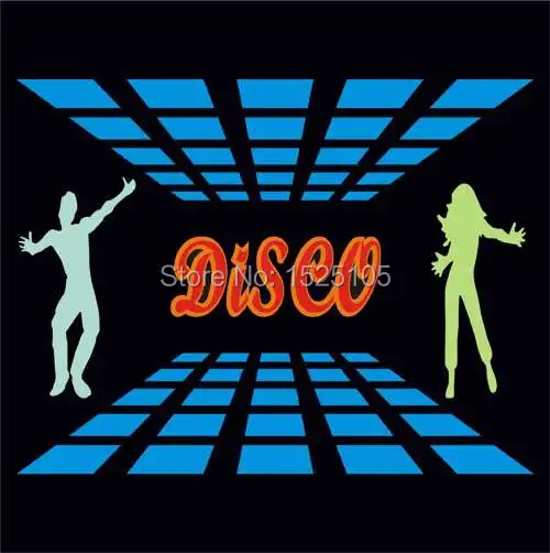 

Disco sound active equalizer el foil with 4pcs AAA battery inverter Free Shipping