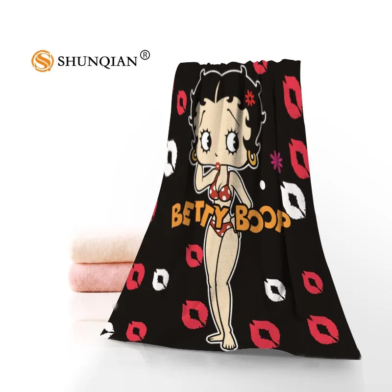 Betty Boop полотенце s банные полотенца из микрофибры Путешествия, пляж, лицо полотенце на заказ креативное полотенце Размер 35 X75cm, 70X140 cm A8.8 - Цвет: 21