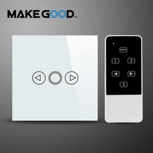 Smart Home EU RF Dimmer Switch 220V,Touch Panel Wireless Remote Wall Light Dimmer Control Switch Via Broadlink Rm Pro/Geeklink