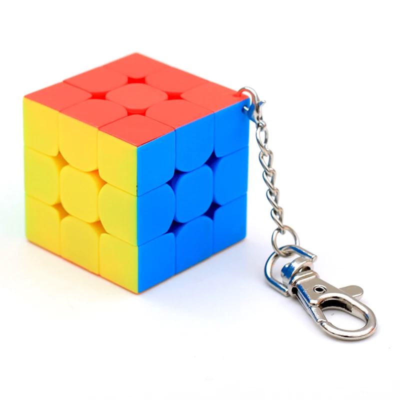 5 шт. мини 3x3x3 скоростной магический куб с комплектом брелоков Moyu Mofang Jiaoshi MF3S 3x3 Neo