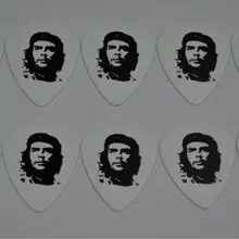 Много 20 шт EL Che Guevara 2 стороны с принтом для Гитары Комплекты медиаторов белый средний