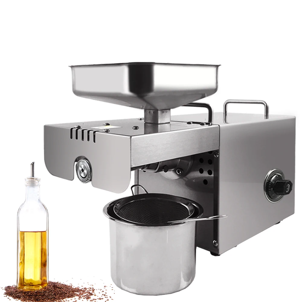 

Mini Stainless Steel Heat And Cold Home Commercial Peanut, Cocoa Soy Bean Oil Press Machine Oil Extractor Expeller Presser