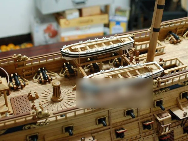 Масштаб 1/50 1200 мм 108 пушки Сен-Филиппе модель корабль лазерная резка дерево парусник детские образовательные игрушки