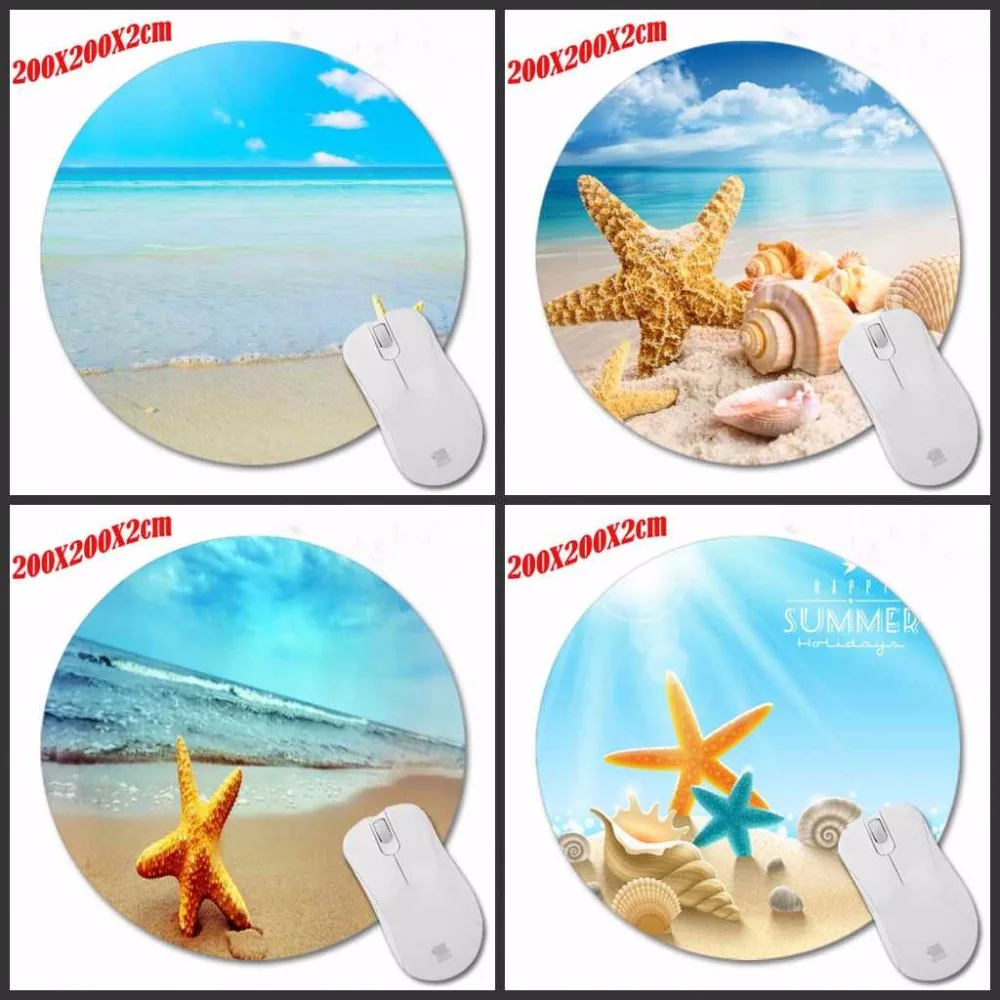 Seashells On The Beach New Design Modern Faux Desktop Pad