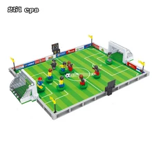 Model building kits compatible with lego city football series 200 3D blocks Educational model building toys