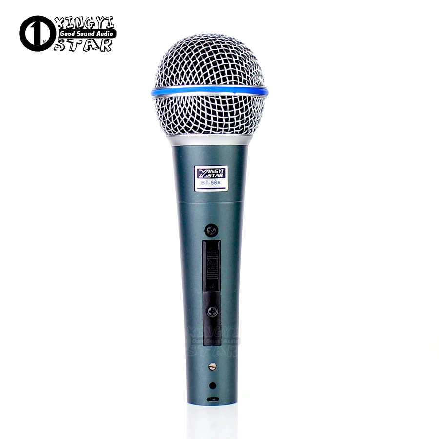 XLR BT58A Switch Professional Vintage Handheld Vocal Dynamic Microphone