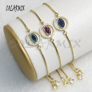 

10 pcs Devil Eye bracelets Zircon bracelet bangle bulk jewelry Turkey jewelry for women bracelets 5284