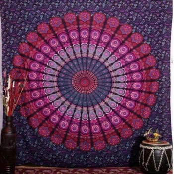 

India Mandala tapestry hippie wall hang Bohemian bedspreads home decoration Europe and the United States wind large beach shawl