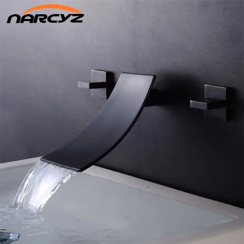 Basin Faucets Wall Mounted Waterfall Faucet Sink Basin Mixer Tap