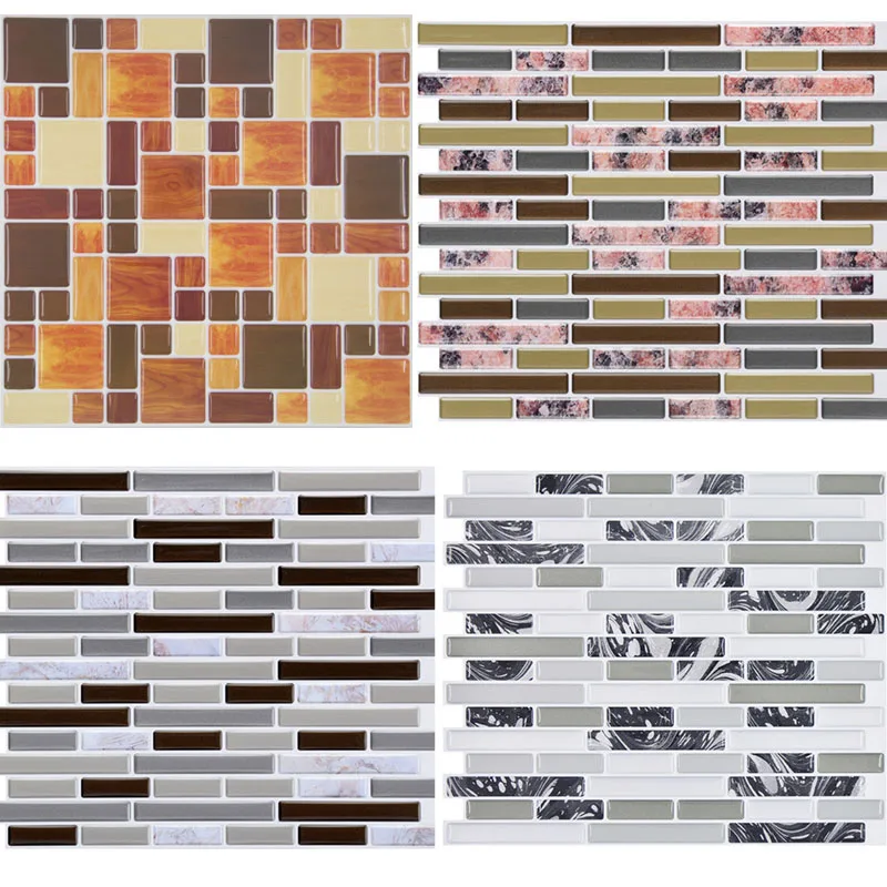 

New Modern style Wall Stickers Self-adhessive stick for Bathroom kitchen Wall paper Decor with Natural brick pattern effect