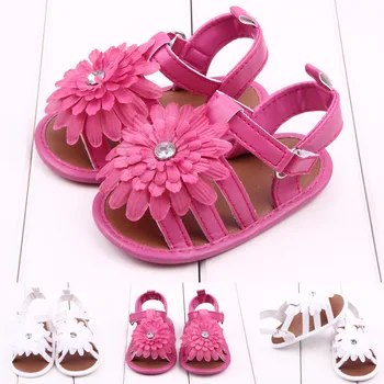 

New arrival 1 pair Flower Baby toddler shoes summer shoes infant soft sole shoes First Walkers