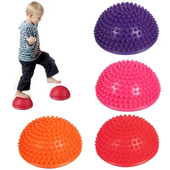 

4pcs Spiky Massage Balance Half Ball Foot Trigger Point Relief Pressure Massager for Gym Yoga Pilates Fitness Random Colors