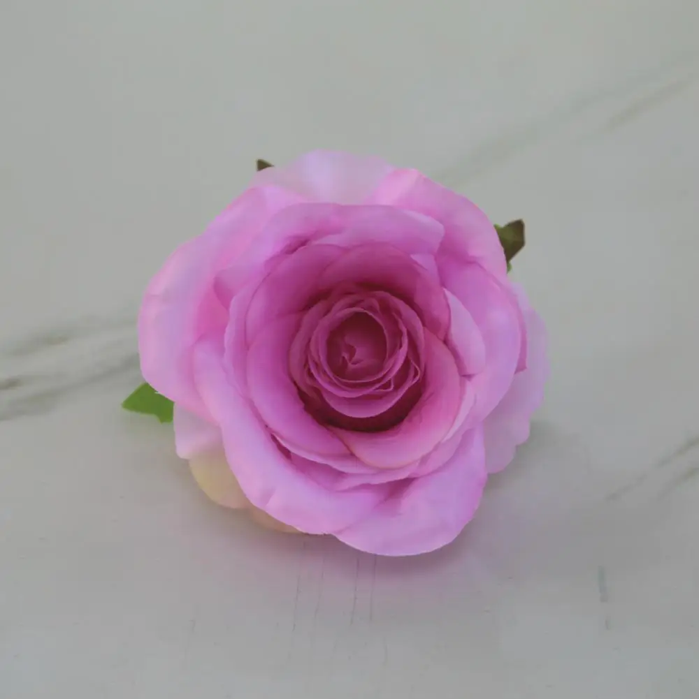 Искусственные розы головы 9 см большие и полные шелковые цветы DIY гирлянда с розами Свадебные целование шар цветок стены - Цвет: 7