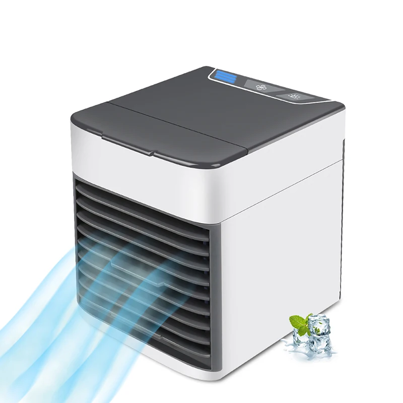 

USB Portable Air Conditioner Humidifier Purifier 7 Colors Cool Light Soothing Wind Air Cooler Fan Air Cooling Fan for Office