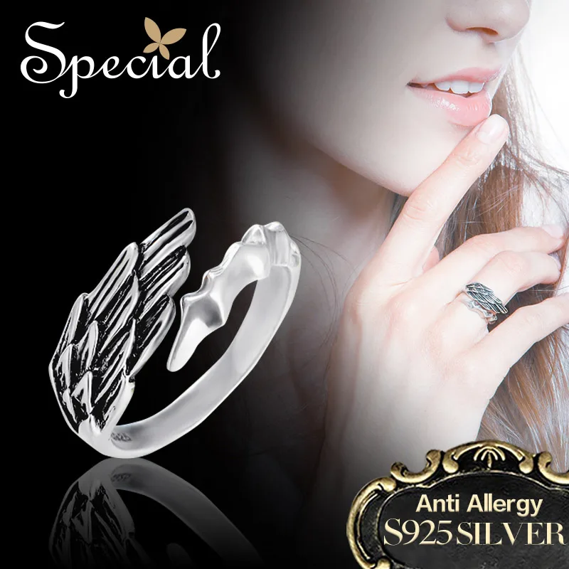 

Special Brand Fashion 925 Sterling Silver Ring Men End Open Adjustable Rings for Women Unisex Jewelry Gifts S1603R