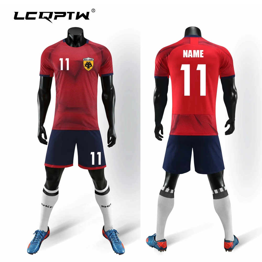 

Adult Football sport Jerseys custom team name number logo Clothes Sets Short Sleeve kits Uniforms futbol Tracksuit shirts socks