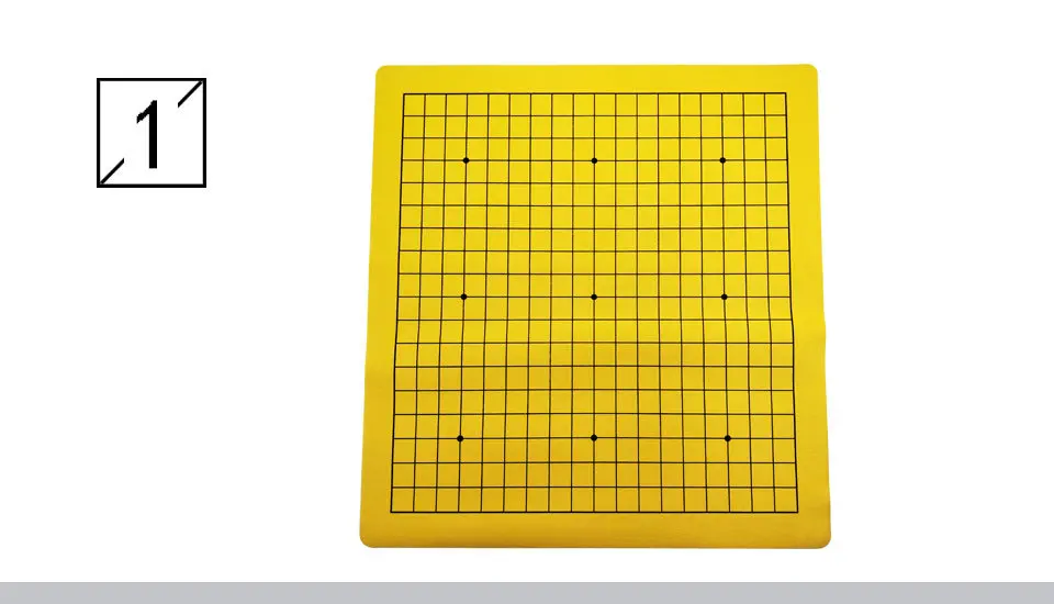 Yernea Go Game Chess board One Side Weiqi Chessboard Synthetic Leather Flannelette Checkerboard 19 Line Road Chess Games (2)