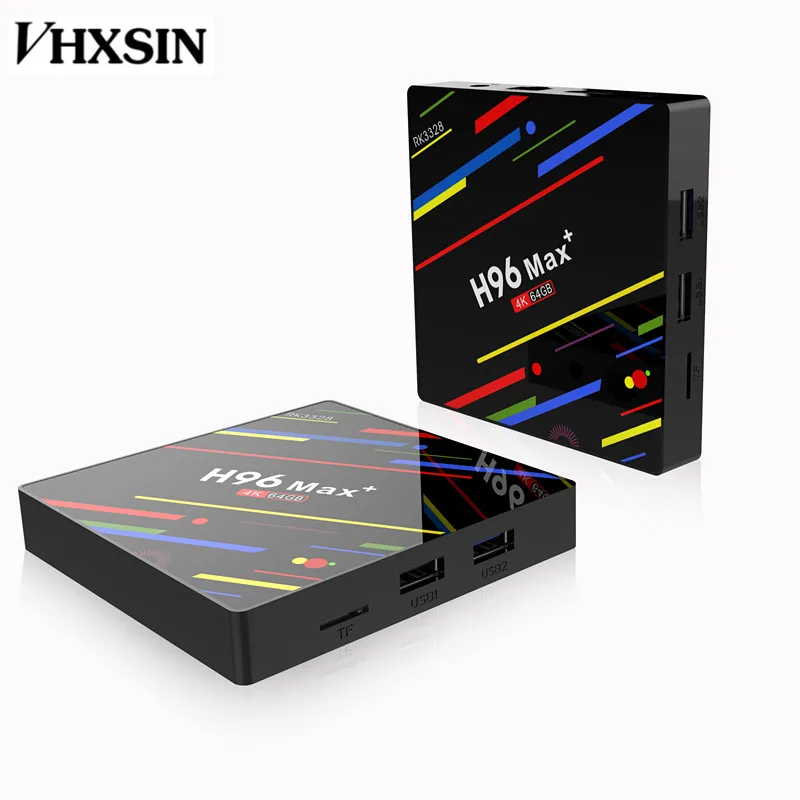 VHXSIN 10 шт./лот H96 MAX + PLUS TV Box RK3328 четырехъядерный Android 9 0 4 Гб ОЗУ 32 64 ПЗУ 4K медиаплеер |