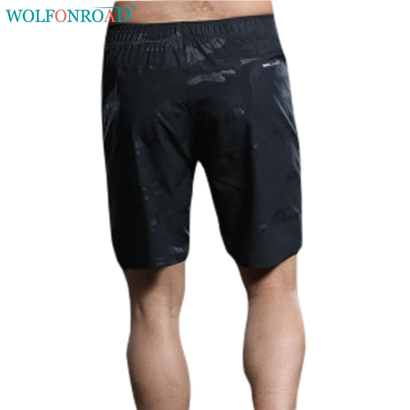 WOLFONROAD летние мужские быстросохнущие шорты тонкие эластичные шорты для бега и фитнеса 6XL пляжные Дышащие Короткие брюки L-QZPL-008