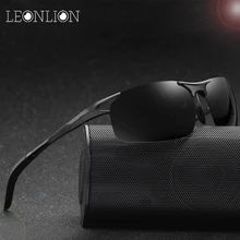 LeonLion поляризованные солнцезащитные очки Al-Mg мужские брендовые дизайнерские классические солнцезащитные очки для женщин/мужчин для вождения на открытом воздухе UV400 oculos de sol