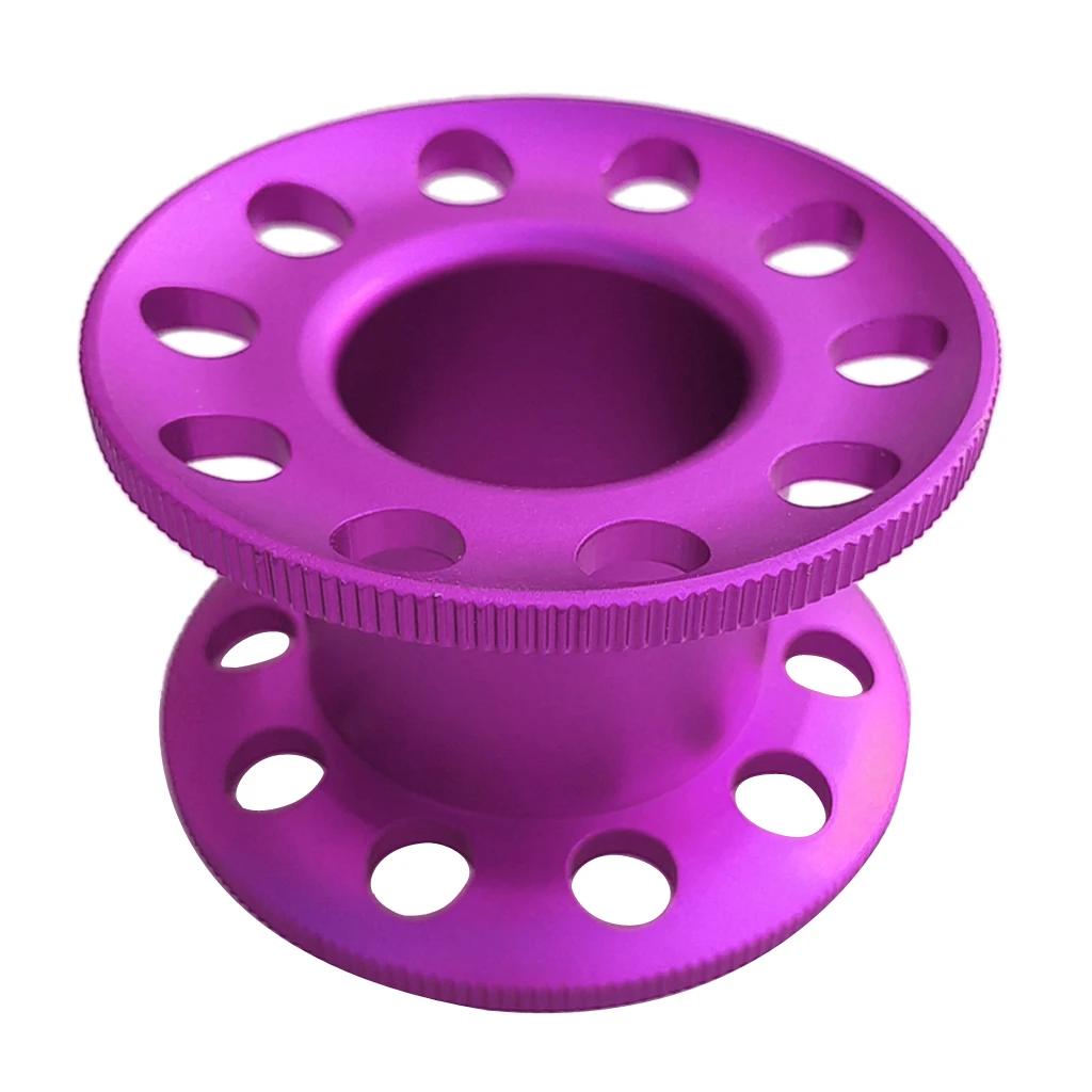 Perfeclan Durable Aluminum Alloy Scuba Diving Finger Spool Dive Reel Snorkeling Guide Line Spool Holder Water Sports Accessories