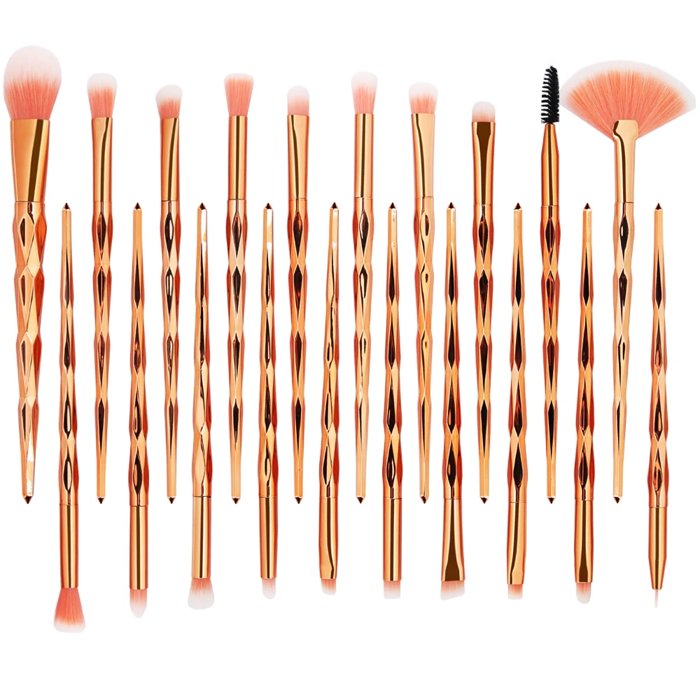 

2019 New Diamond 20Pcs Professional Makeup Brushes Comestic Tool Set Make up Brush Tools
