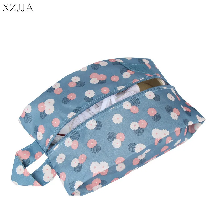 

XZJJA Travel Storage Bag Portable Zipper Waterproof Shoe Sorting Pouch Multifunction Foldable Sundries Toiletry Makeup Organizer