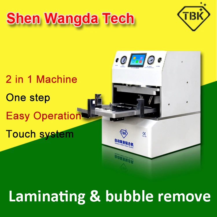 

2016 TBK-608 Automatic Vacuum lcd repair machine air up to down lcd laminating machine