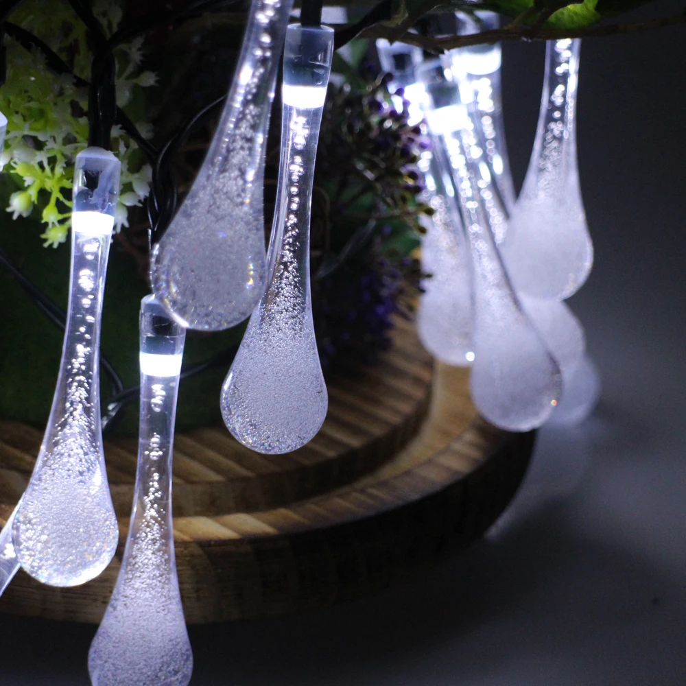 Icicle Snow Fall 4.5M 30 LED String lights Meteor Falling Star Rain Drop Xmas String Fairy Light Bulb Garden Holiday Derocation