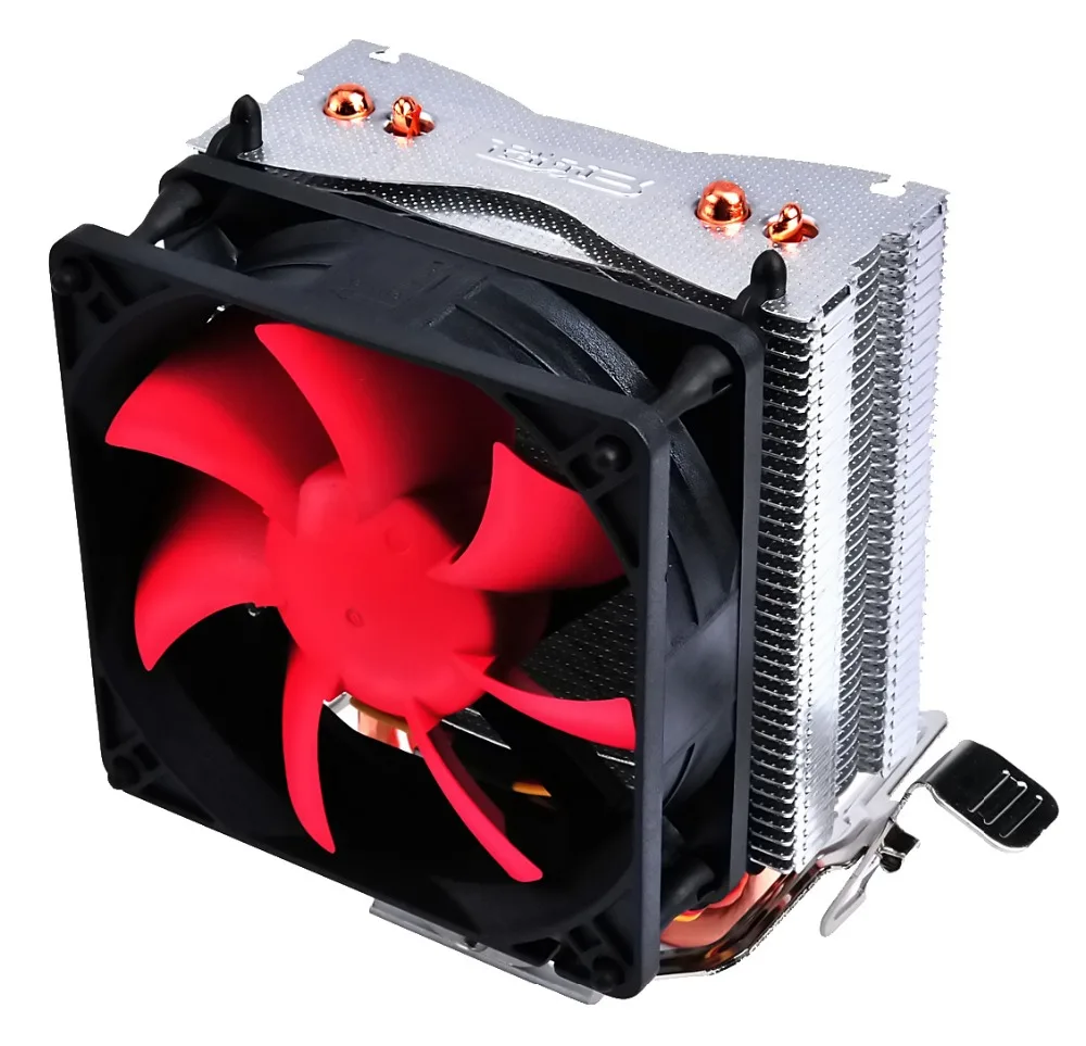 PcCooler двойной вентилятор кулер вентилятор чистая медь 2 heatpipe silent охлаждающий вентилятор радиатора для LGA775 1151 1155 1556 FM2+ FM2 FM1 AM3