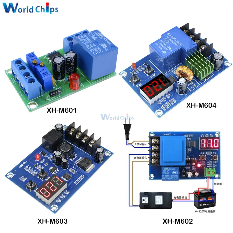 

XH-M601 XH-M602 XH-M603 XH-M604 Digital LED Display Lithium Battery Charger Control Switch Protection Board Module 12V 24V 6-60V