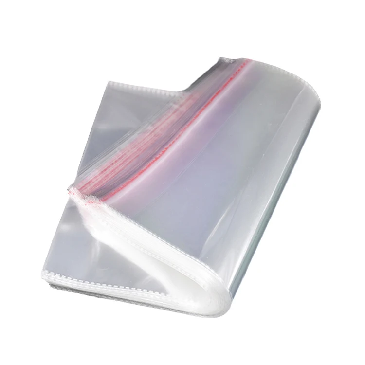 

100pc/pack 10x20cm Self Adhesive Bags Transparent Bags Jewelry Packaging Bags Clothes Storage