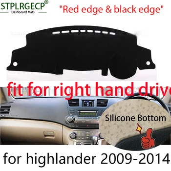

Stplrgecp right hand drive Double layer Dash Mat Dashmat Dashboard Cover Sun Shade Dash Board Cover Carpet for toyota Highlander