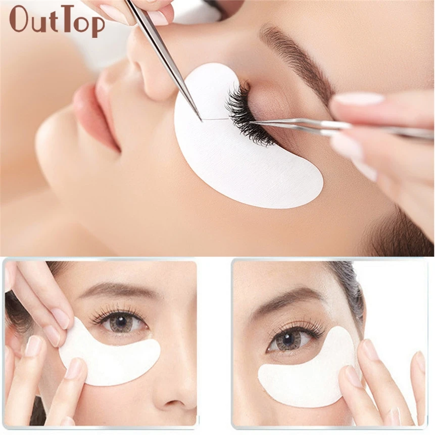 Drop Shipping 100Pairs Eyelash Extention Grafting Eyelahses Glue Eyes