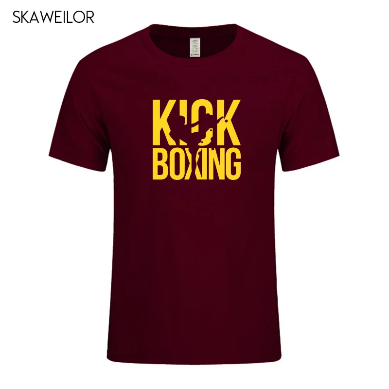 Kick Boxinger MMA мужская футболка хлопковые летние футболки с коротким рукавом для мужчин хип-хоп Уличная одежда крутые топы высокого качества