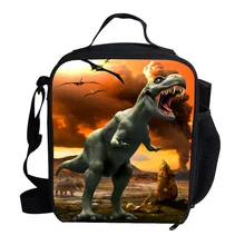 Милая детская обеденная сумка с животными термо динозавр охлаждающая сумка для ланча для детей Герметичная сумка для пикника для девочек детский сад