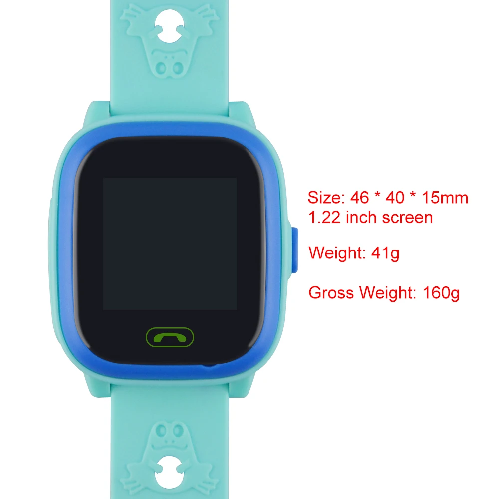 Детские умные часы, gps LBS трекер HW8 с SOS звонком, 1,22 дюймовый экран, шагомер для здоровья