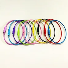 100 шт/лот автомобиль краска для выпечки из нержавеющей стали провод шнур для связки ключей брелок на жгуте красочные цвета брелок кольца держатель