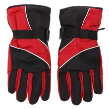 Men Ski Gloves Thermal Waterproof For Winter Outdoor Sports Snowboard Red