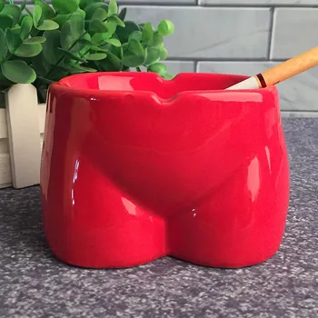 

Mini Ashtray Ceramic Car Ornaments Living Room Portable Ashtray Ceramic Cylinder Funny Ash Tray Home Decorative Gifts JJ50610
