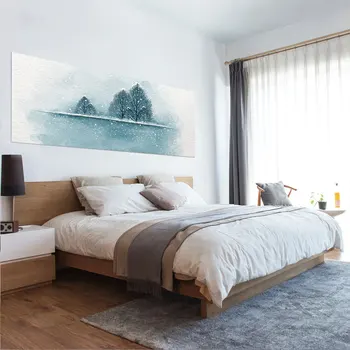 

Fashion Bed Head Decoration 3D Wall Stickers Ink Landscape Painting Pattern for Bedroom Decor Large DIY Mural Art Wallpaper