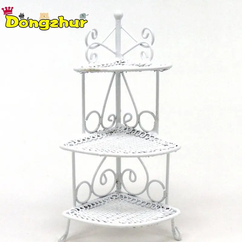 

Iron Art Miniature Mini Triangle Flower Stand Kids Toys Furniture White 97*36mm For 1/12 Dollhouses Model Accessories WWP8610