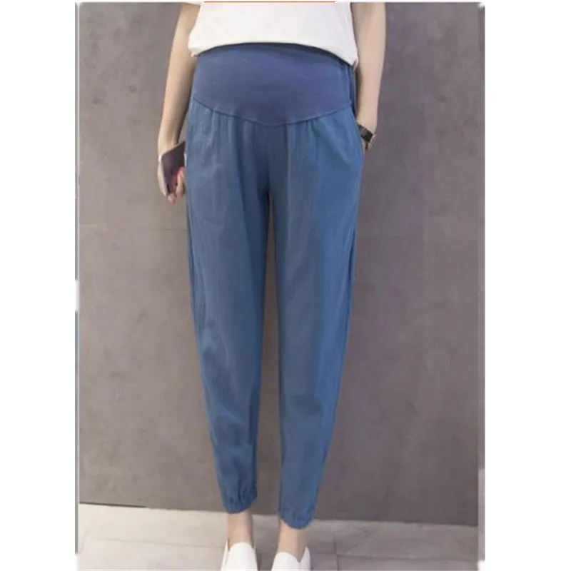 

Loose Harem Pants Comfort Abdominal Pregnant Trousers for Women Elastic Pregnancy Cotton Clothes Plus Size M-3XL B0298