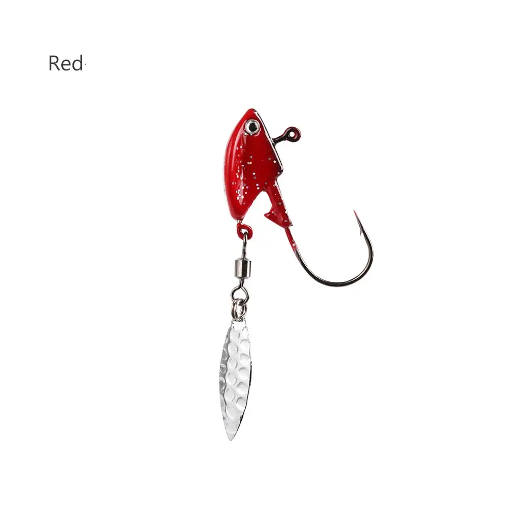 1PC Metal Jigs Fishhook Fishing Lures Sinking Spoons Micro Jigging Head Tackle Baits Fish Tools Accessories 3.5g/7g/10g/14g - Цвет: Red