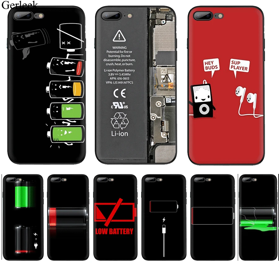 Чехол для мобильного телефона Desxz Battery Drums iPhone 11 Pro X XS Max XR 6 6s 7 8 5 5S SE|Чехлы-накладки| |