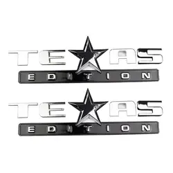 2x пара 3D хромированная эмблема «Texas Edition» клейкая эмблема наклейка для GMC Sierra Dodge Chevy буферная Декорация Аксессуары для укладки DIY