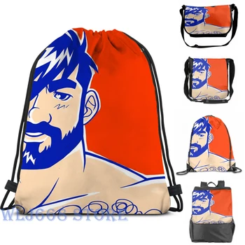 

Funny graphic print shoulder Bags women ADAM LIKES RED Single shoulder backpack travel for men Gym Bag